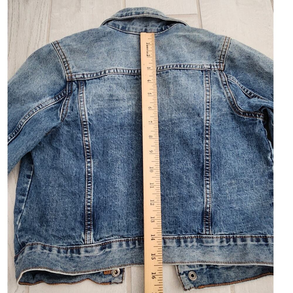 Despicable Me Minions Denim Jacket Kids Size 7-8 Boy Girl Blue Yellow Banana - Picture 6 of 7